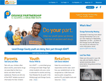 Tablet Screenshot of orangepartnership.org